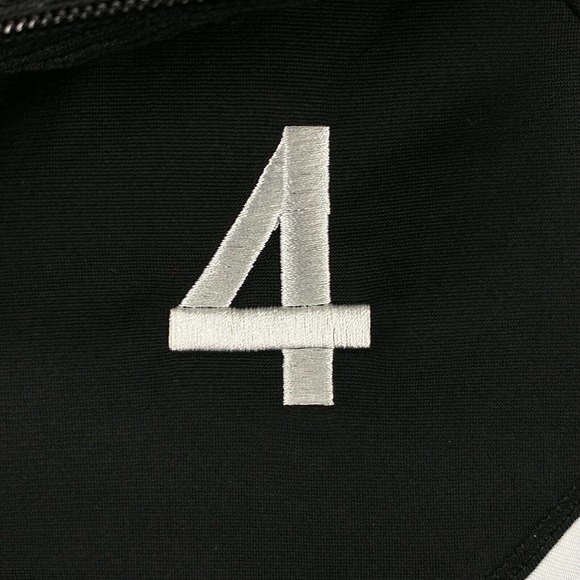 Nike Men's Full Zip Track Jacket Black Small Solid Eagles #4 Training Pockets - Picture 5 of 15